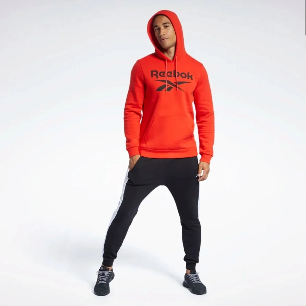 Reebok Red Training Essentials Big Logo Hoodie (M)